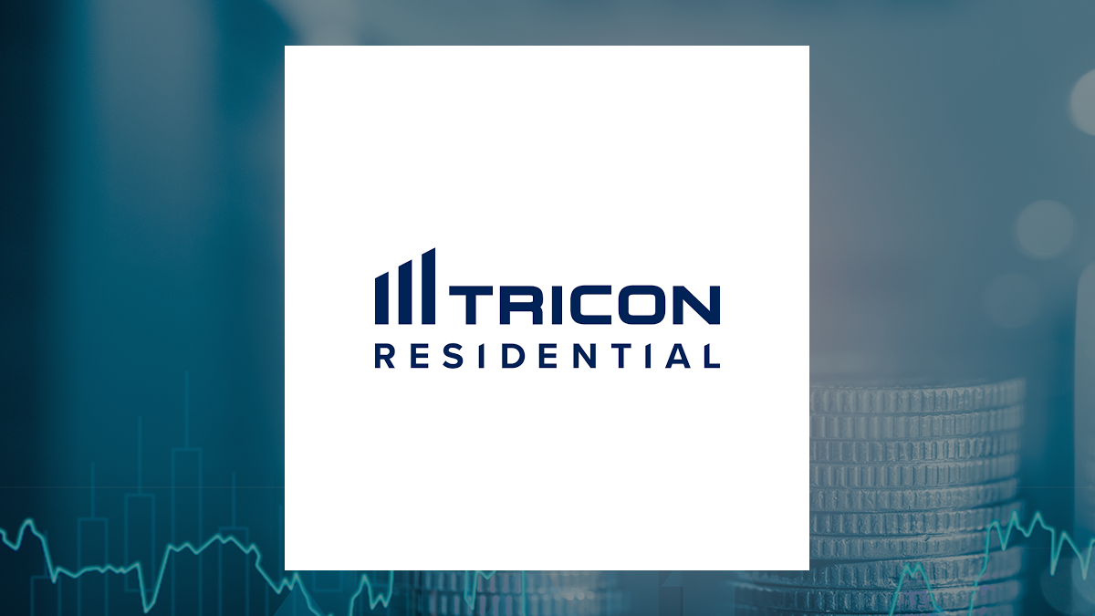Tricon Residential logo with Real Estate background