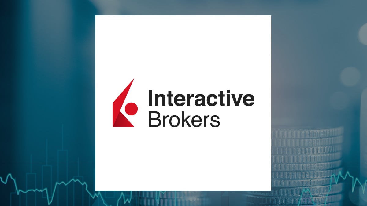 Interactive Brokers Group logo with Finance background