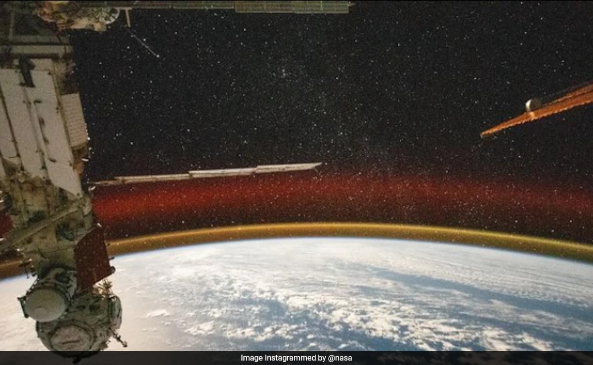 NASA Shares Stunning Pic Of Earth's 'Airglow' Taken From International Space Station