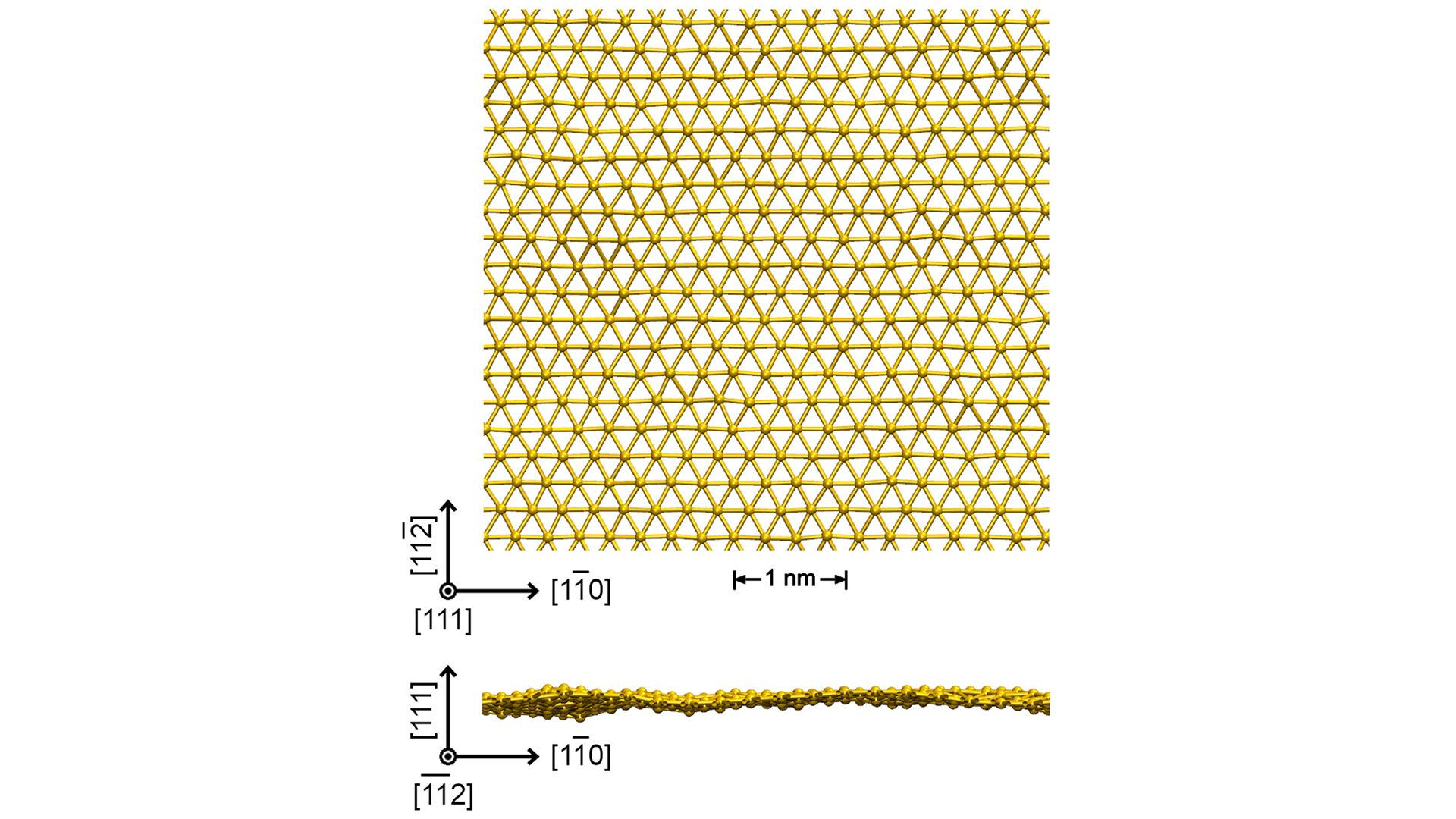 Structural layer of goldene.