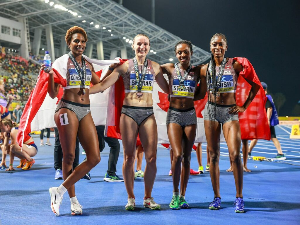 Canada women's 4x400m relay World relays