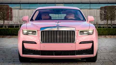 Rolls Royce, colour: ghost champagne rose